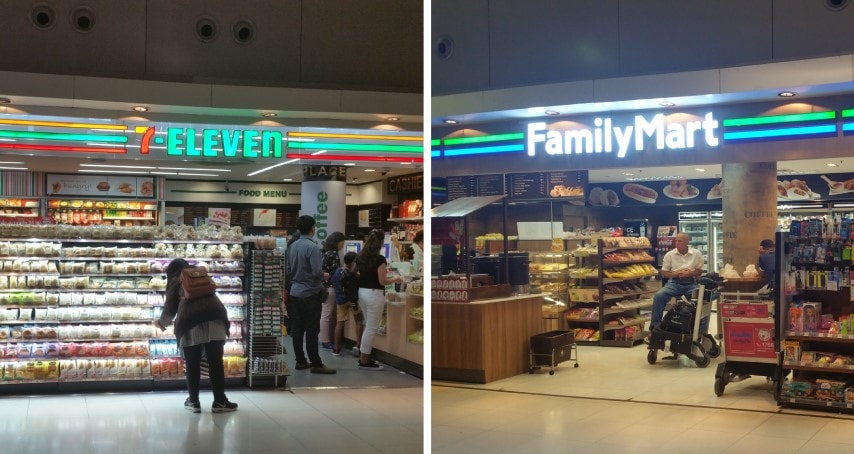 7 Eleven and Family Mart Suvarnabhumi Airport BKK