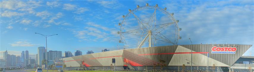 Melbourne Star Observation Wheel Behind Costco
