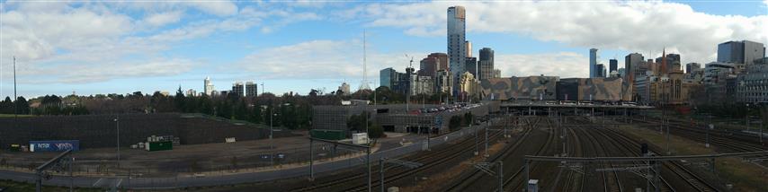 Federation Square Rear Trains
