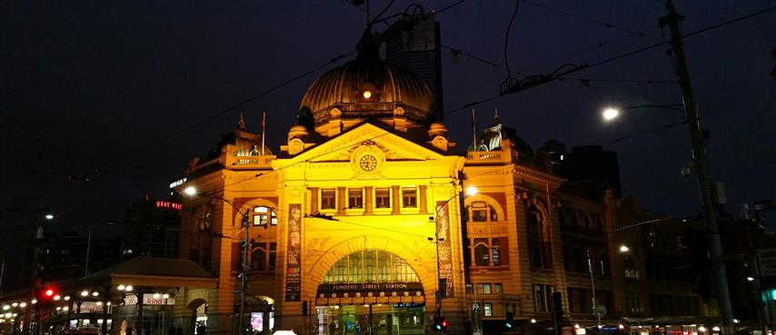 Flinders Street Station Dawn