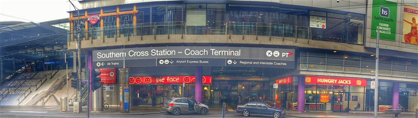 Southern Cross Station View From Across the Street