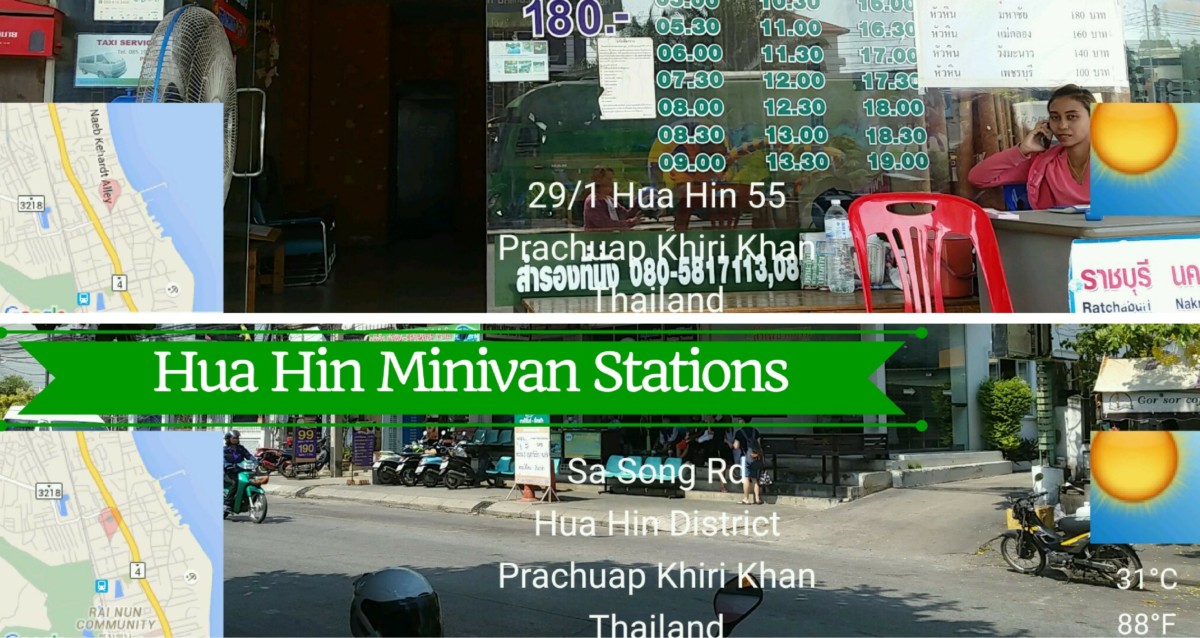 Hua Hin Minivan Stations Thailand