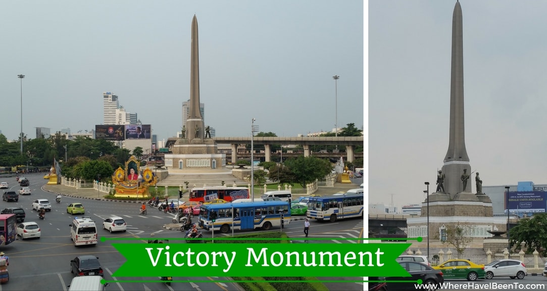 Victory Monumant Bangkok Thailand Minivan Transport HUB