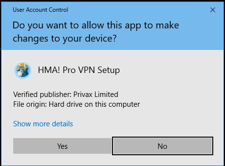 How To Install HMA VPN UAC