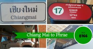 From Chiang Mai to Phrae by Bus